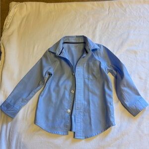 Cat & Jack Boys Light Blue Button-Down Shirt with Chest Pocket